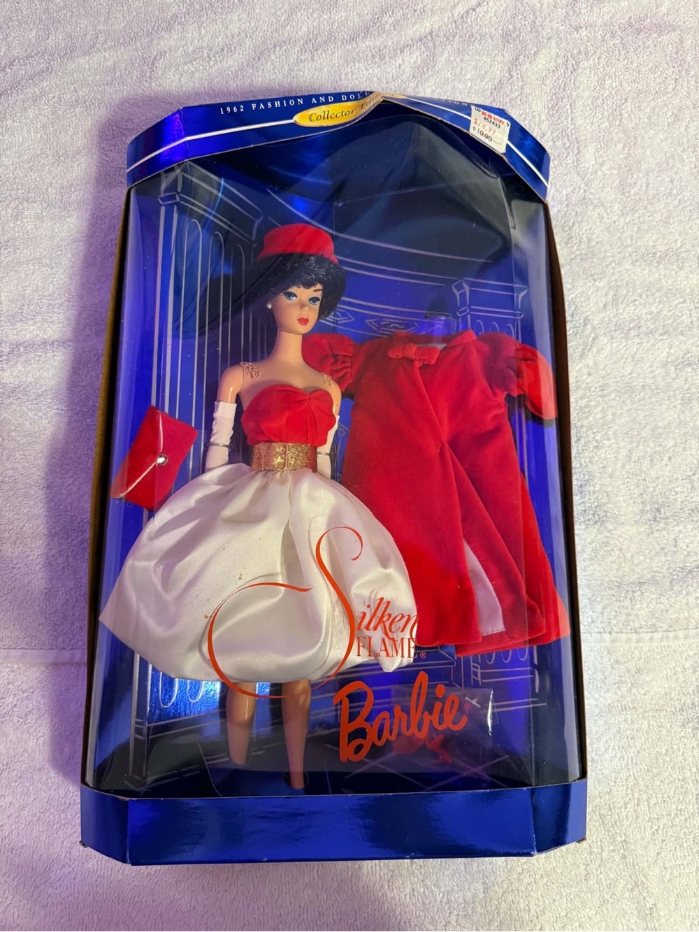 Barbie Silken Flame 1962 Collector Edition Rare Brunette NRFB #18448 Red White